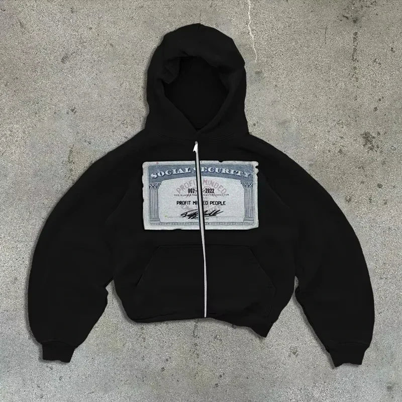 Retro Street Zip Hoodie