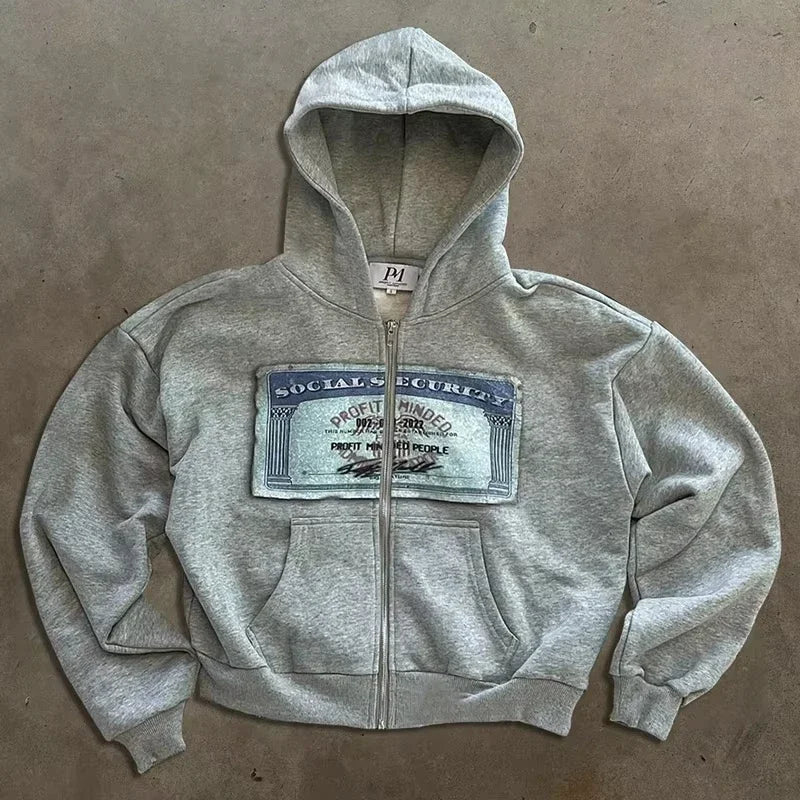 Retro Street Zip Hoodie