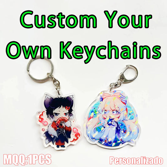 Holo Acrylic Keychain — Custom Charm